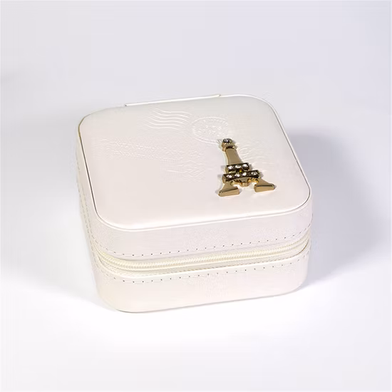High End Trendy Luxury Travel Jewelry Collection Box with Mirror