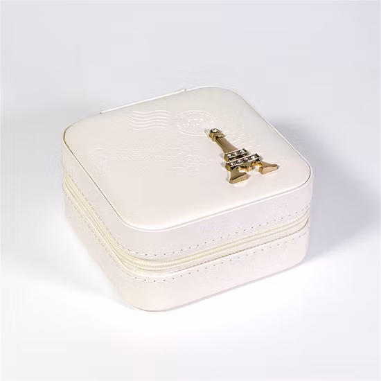 High End Trendy Luxury Travel Jewelry Collection Box with Mirror