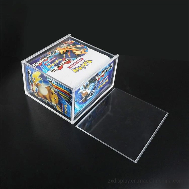 Acrylic Clear Pokemon Card Display Case Popular Game Cards Storage Box