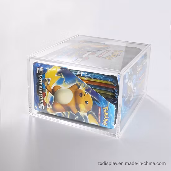 Acrylic Clear Pokemon Card Display Case Popular Game Cards Storage Box