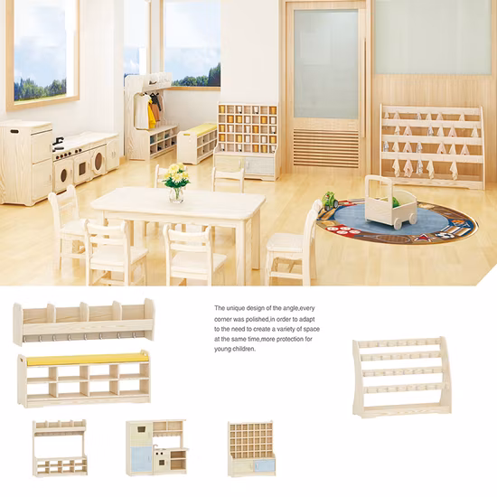 Childhood Ranch Series Designs Kindergarten Preschool Daycare Wholesale Plastic Kids School Furniture