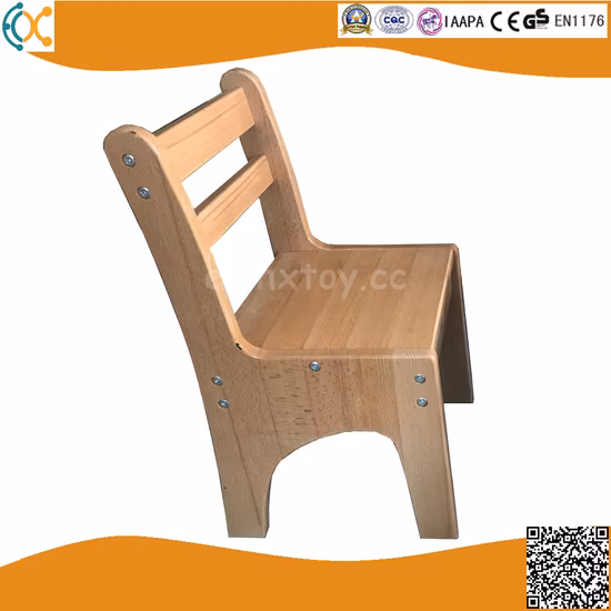 Kindergarten Kids Wooden Furniture Beech Wood Chair for Preschool