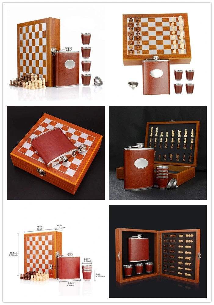 Custom High Quality Wooden Brown Chess Gift Box