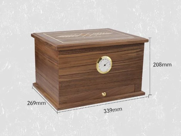 New Style Cedar Wood Humidor Large Capacity Cigar Storage Box