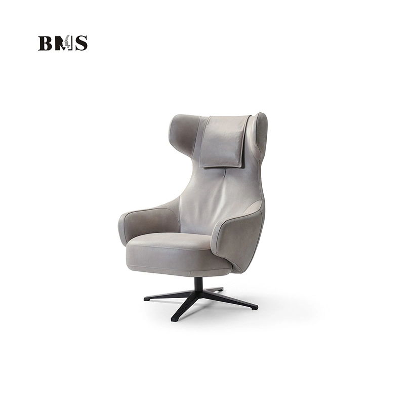 Luxury Ergonomic Design Office Furniture High Back with Headrest Leather Accent Chair