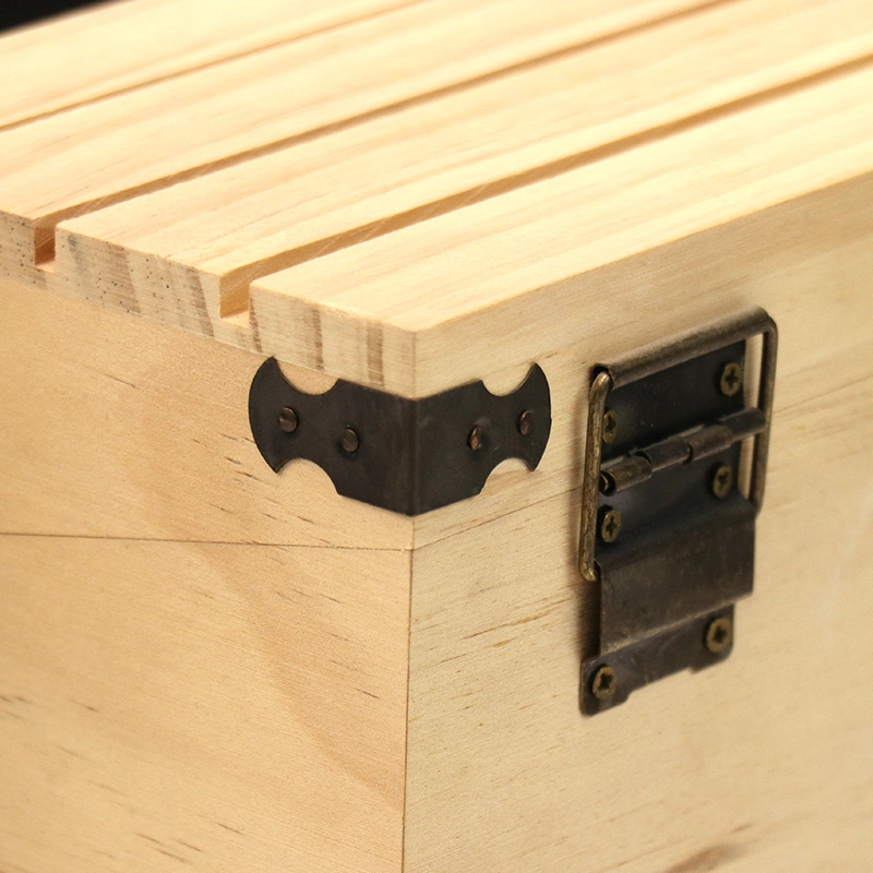 Custom Logo Vintage Handmade Decorative Wooden Reciepe Box for Kitchen