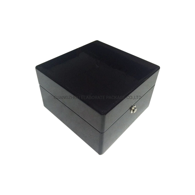 Classic Black Piano Glossy Paint Wooden Watch Packing Box