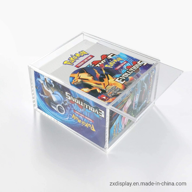 Acrylic Clear Pokemon Card Display Case Popular Game Cards Storage Box