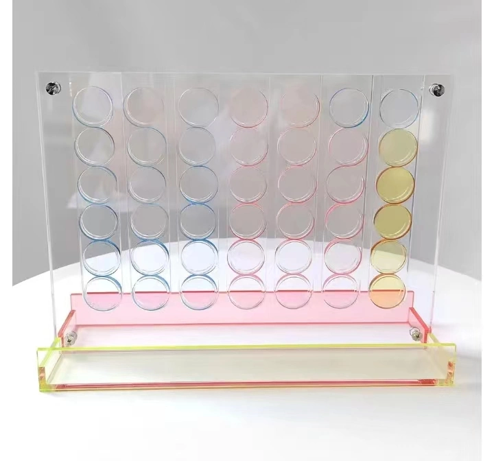 Colorful Customized Acrylic Translucent Blocks Chess Box Game Box