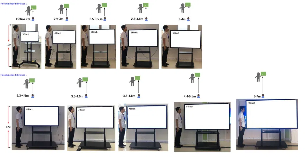 55/65/75 Inch Portable Interactive Smart Board Price for Conference Meeting or Education