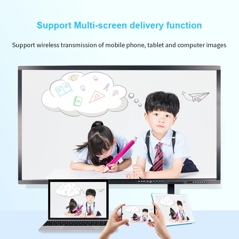 Multi-Media Smart Touch Screen Interactive Flat Panel LCD Display for Education Classroom