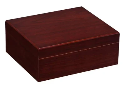 Desktop Cherry Woodcigar Humidor with Hygrometer and Humidifier