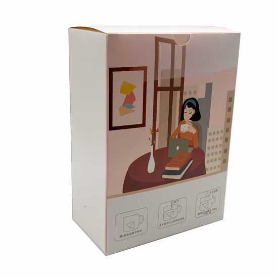 Custom Logo Printed White Card Paper Chess Tea Packing Packaging Gift Box