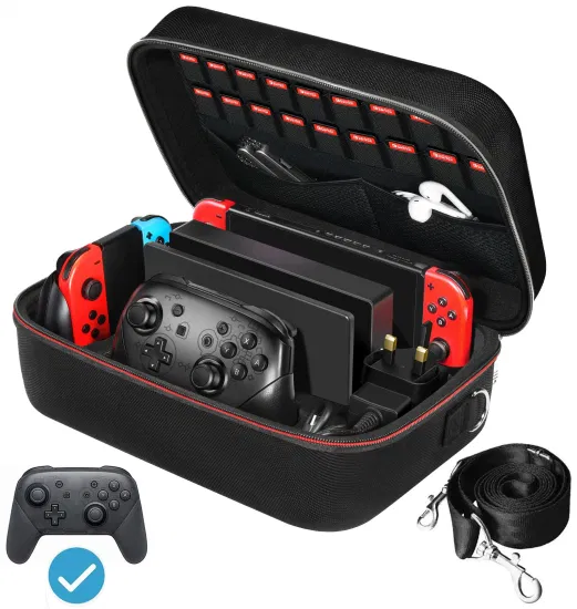 Nintendo Switch OLED Model Storage Case Portable Travel Protective18 Games Box
