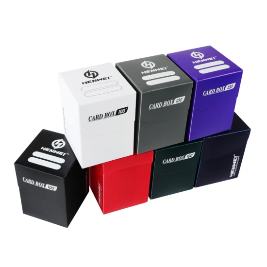 Custom Size PP Plastic Game Card Storage Flip Deck Box
