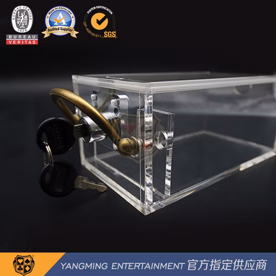 Baccarat Texas 6 Decks of Poker Cards to Send Cards to Sell Cards Box Full Transparent Acrylic Custom Ym